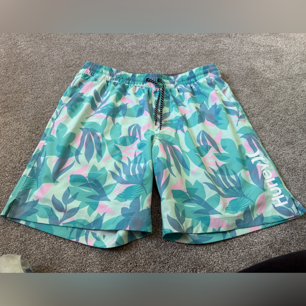 Hurley Teal, Mint & Pink Tropical Boardshorts